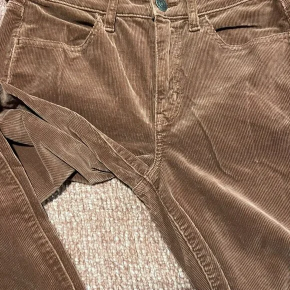 American Eagle Corduroy Pants Super Stretch Skinny Rust Orange Size 8 Short - Picture 8 of 10